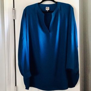 Anne Klein Dressy Plus Size Tunic Blouse 2X